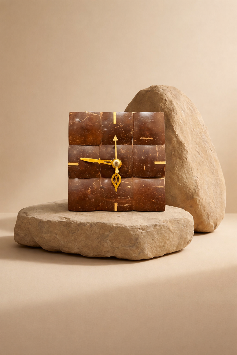 Coconut Shell Clock