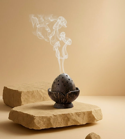 Coconut Shell Dhoop Stand